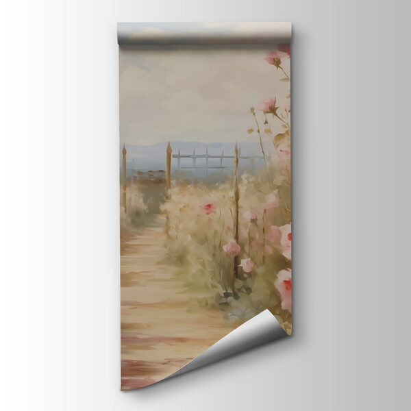 Painting of pink roses Painting of pink roses