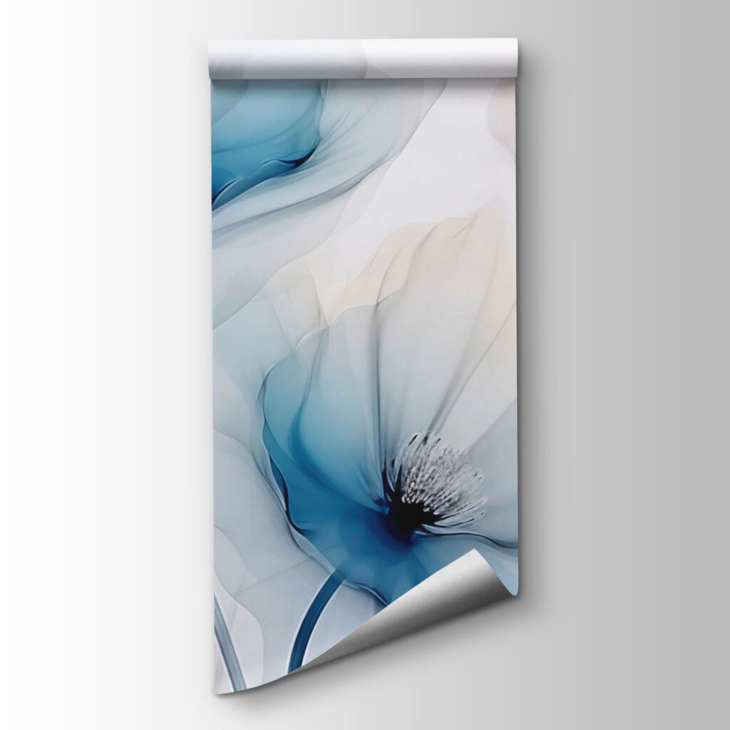 Group of flowers with blue petals Group of flowers with blue petals