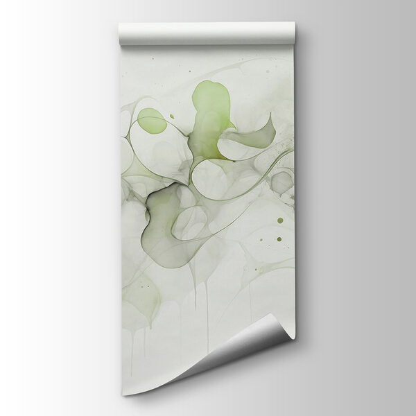 Fluid shapes and gentle green tones Fluid shapes and gentle green tones
