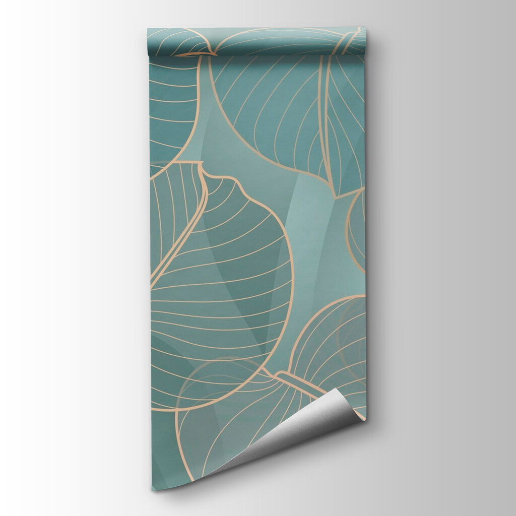 Natural leaf patterns in soft hues