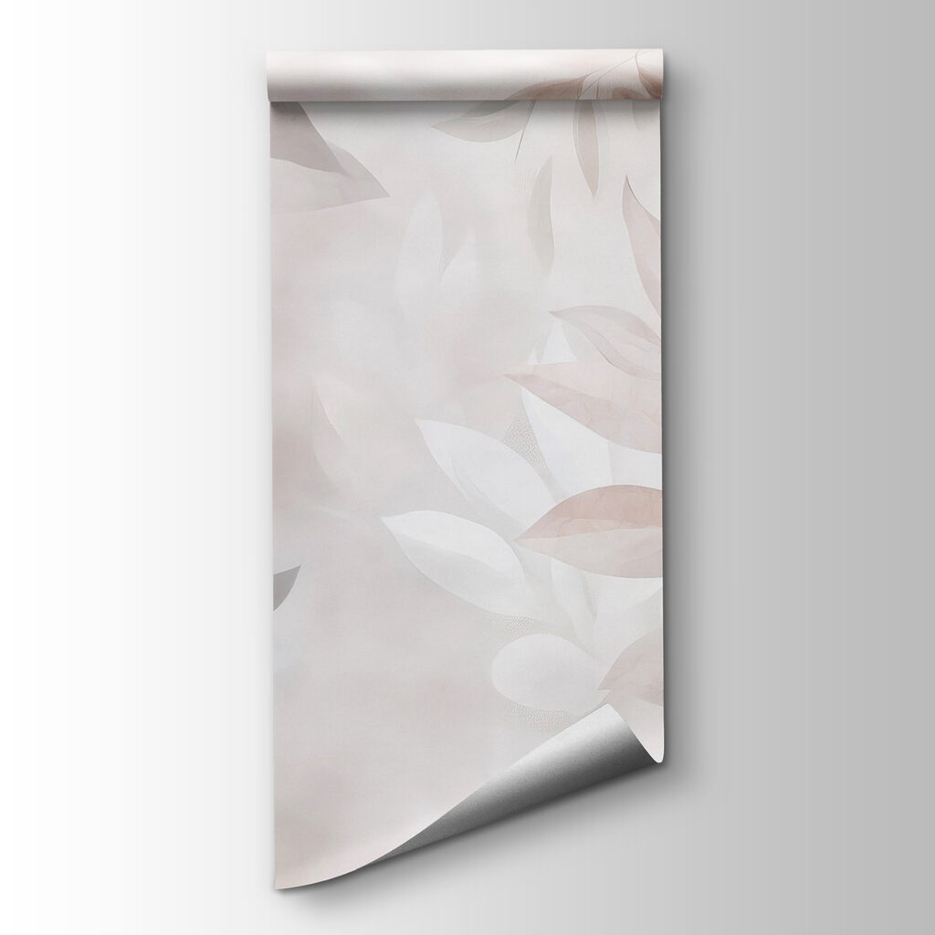 Delicate leaves in soft tones