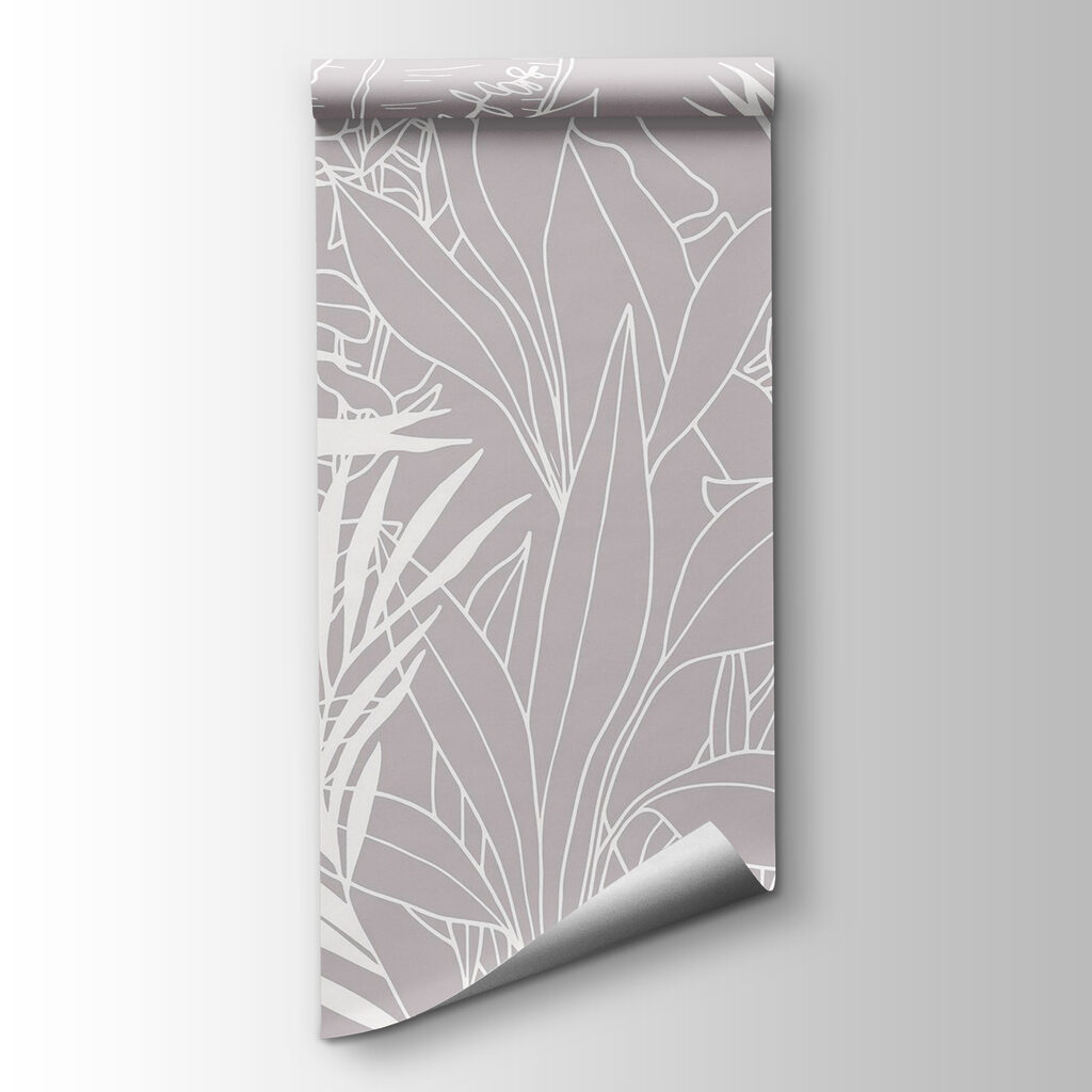- Elegant foliage on a muted backdrop