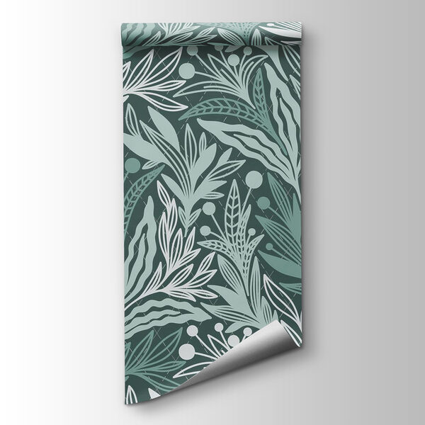 Pattern of leaves and berries