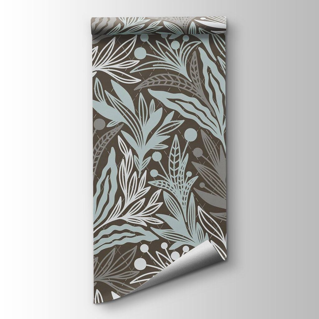 Pattern of leaves and berries