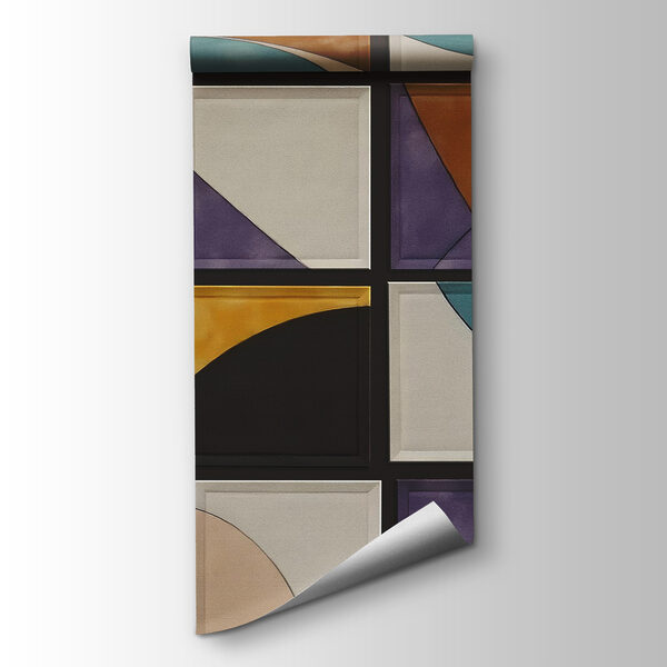 Wall with squares of different colors