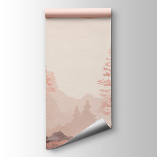 Landscape of trees and bushes