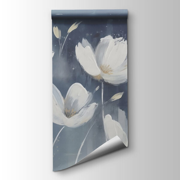 Painting of white flowers