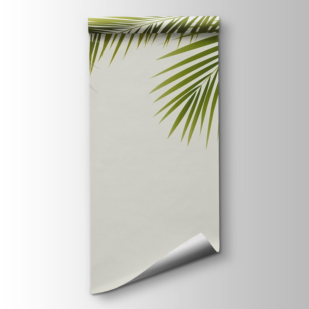 Green leaves on a white background Green leaves on a white background