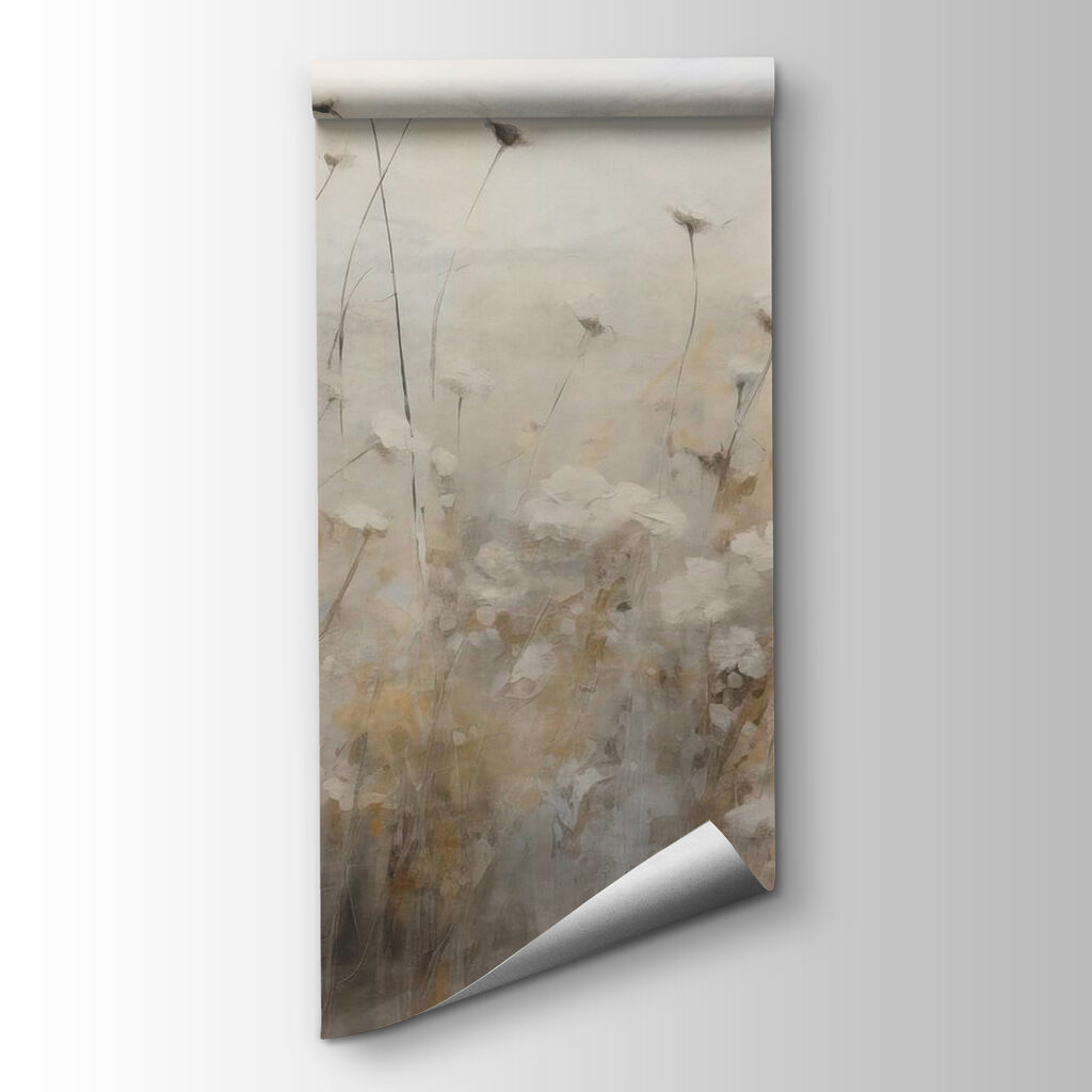 Painting of white flowers Painting of white flowers