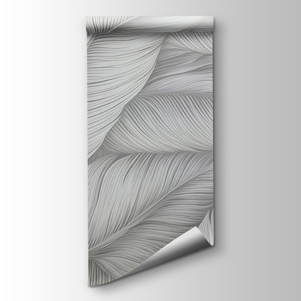 Textured leaves in soft tones