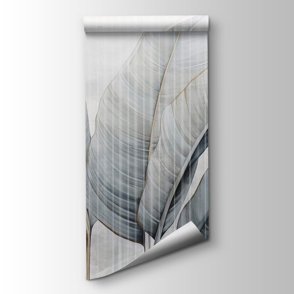 Soft leaves in muted tones