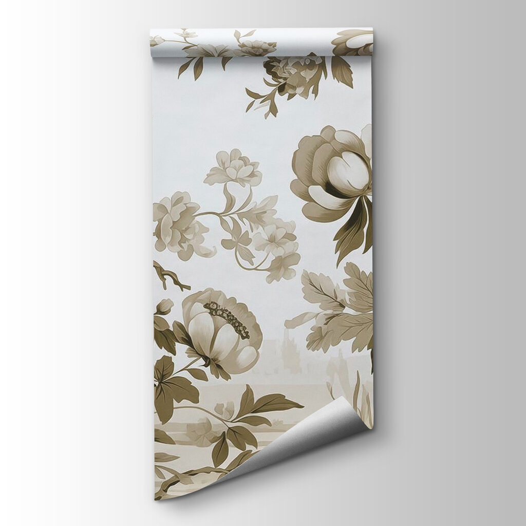 Bird on a tree branch with flowers Bird on a tree branch with flowers