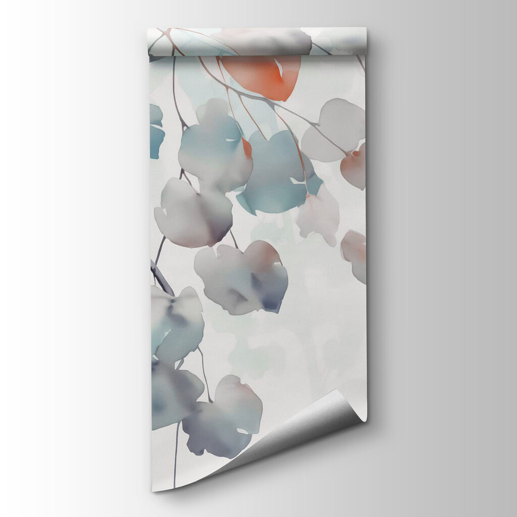 Soft leaves in gentle hues