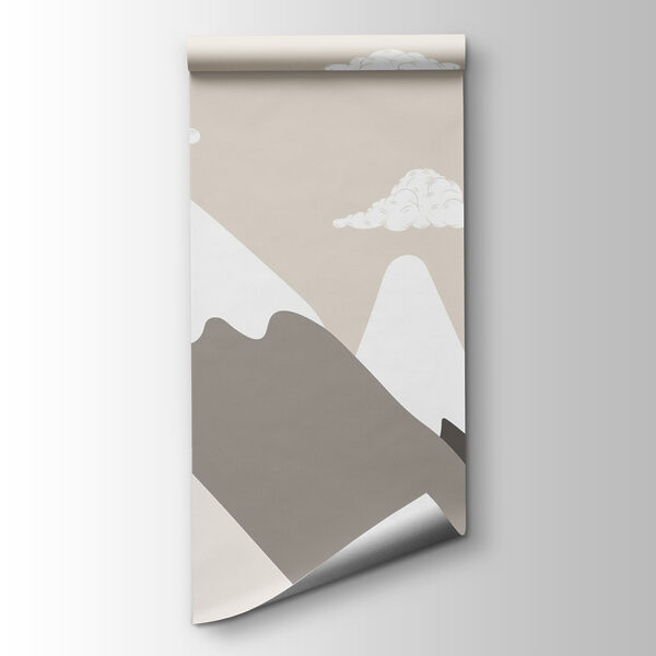 Mountain range with clouds Mountain range with clouds