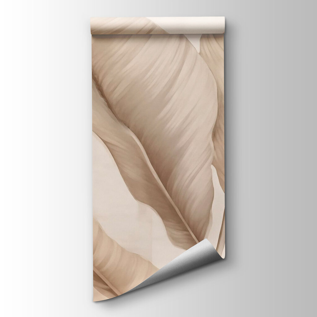 Soft leaves against a muted backdrop Soft leaves against a muted backdrop