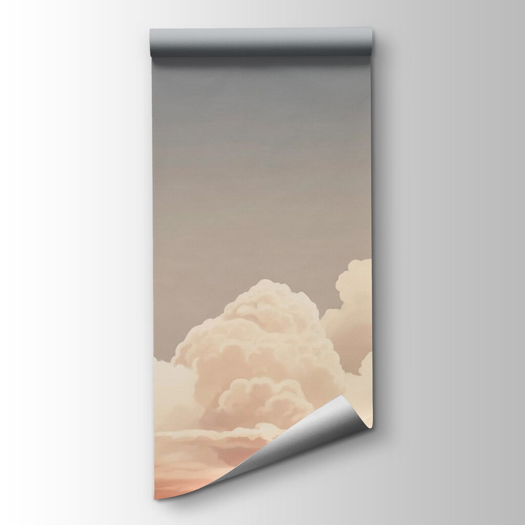 Cloudy sky with a sun