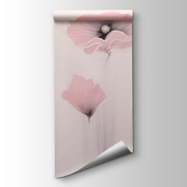 Painting of flowers on a wall