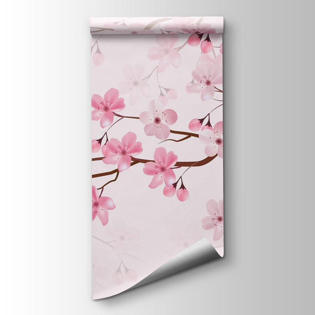 Pink flowers on a branch