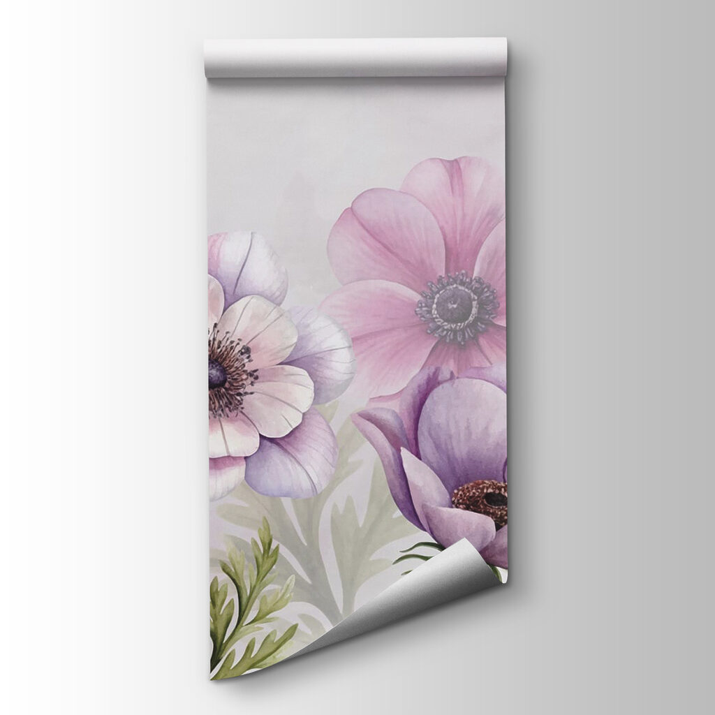 Group of flowers on a white background