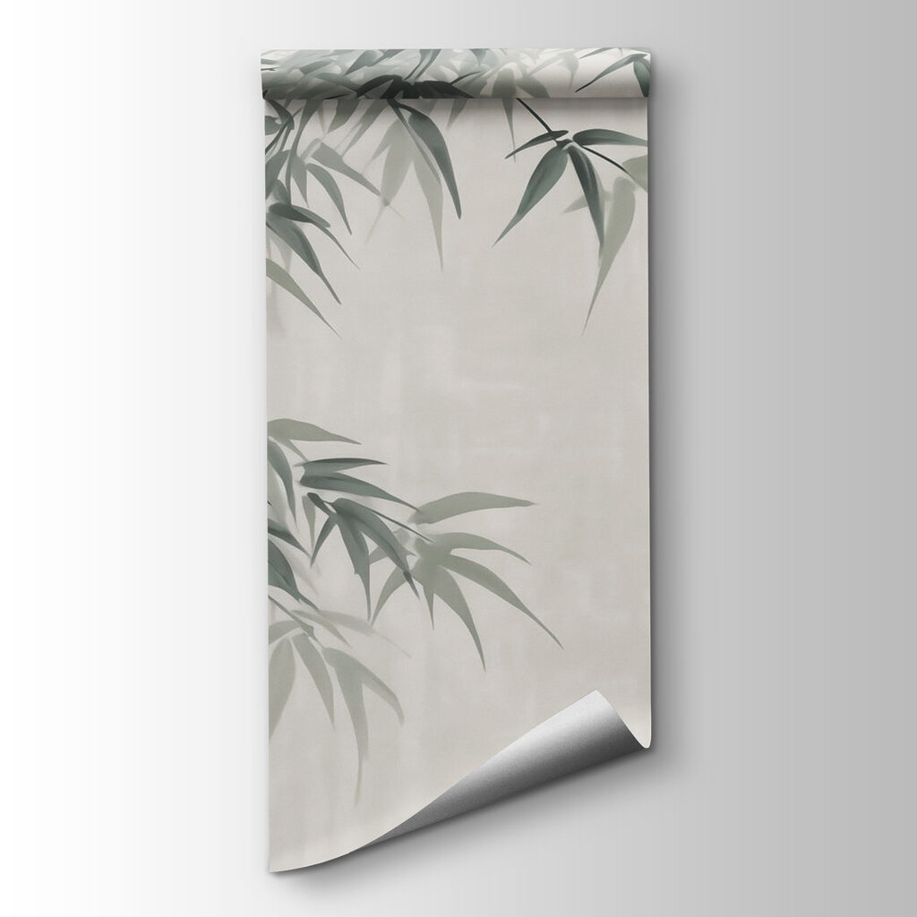 Bamboo with leaves on it Bamboo with leaves on it