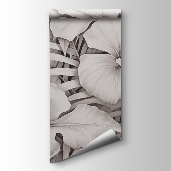 Floral patterns in monochrome tones Floral patterns in monochrome tones