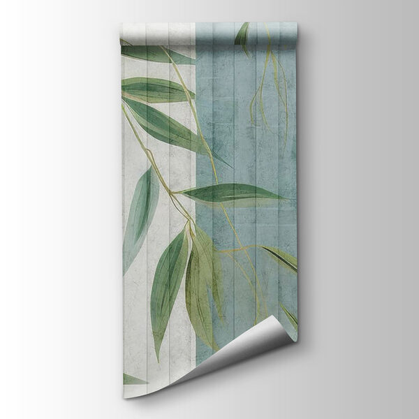 Wallpaper with leaves on it