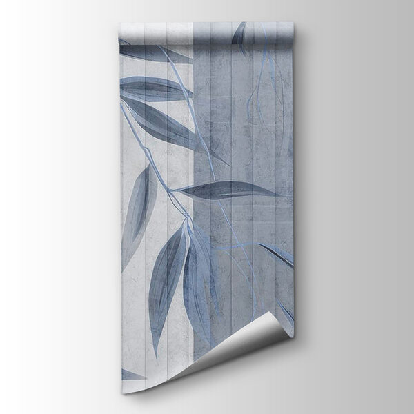 Serene leaves on soft textures