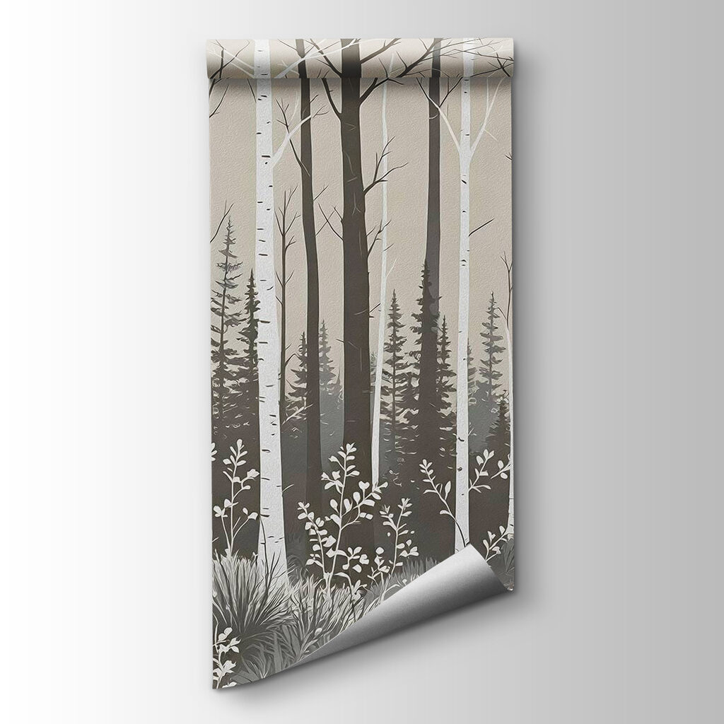 Forest of trees and bushes