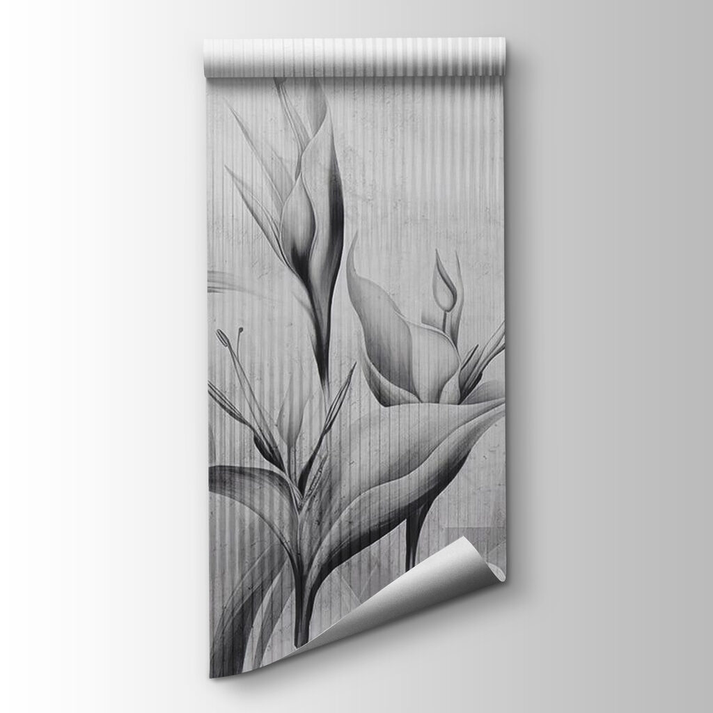 Black and white image of flowers Black and white image of flowers