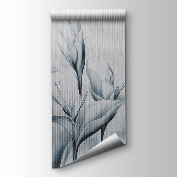 Painting of flowers on a wall