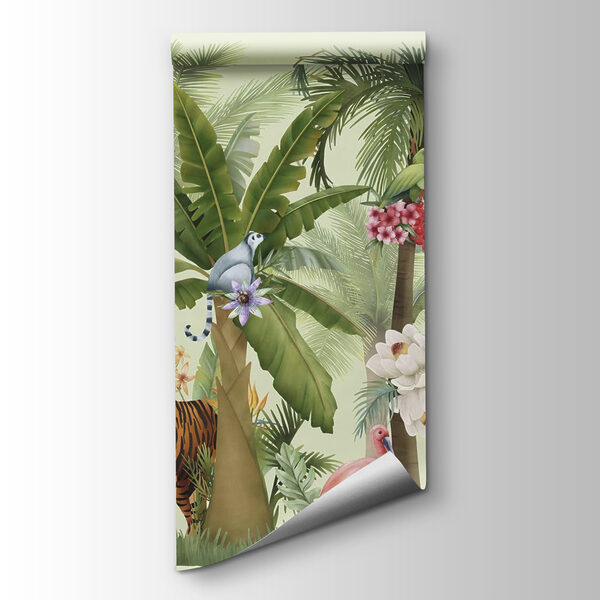 Wallpaper with animals and birds