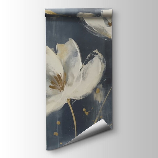 Painting of white flowers Painting of white flowers