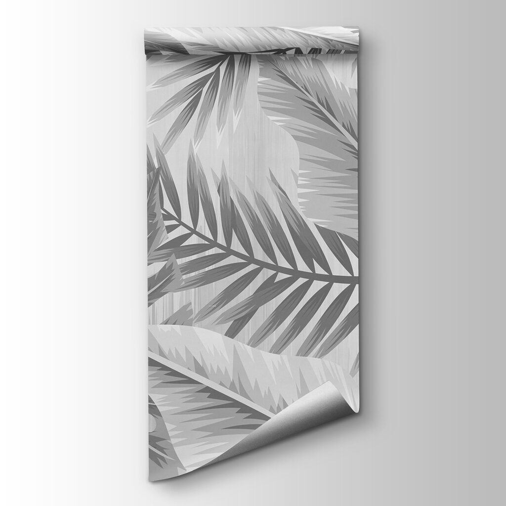 Grey and white pattern of leaves