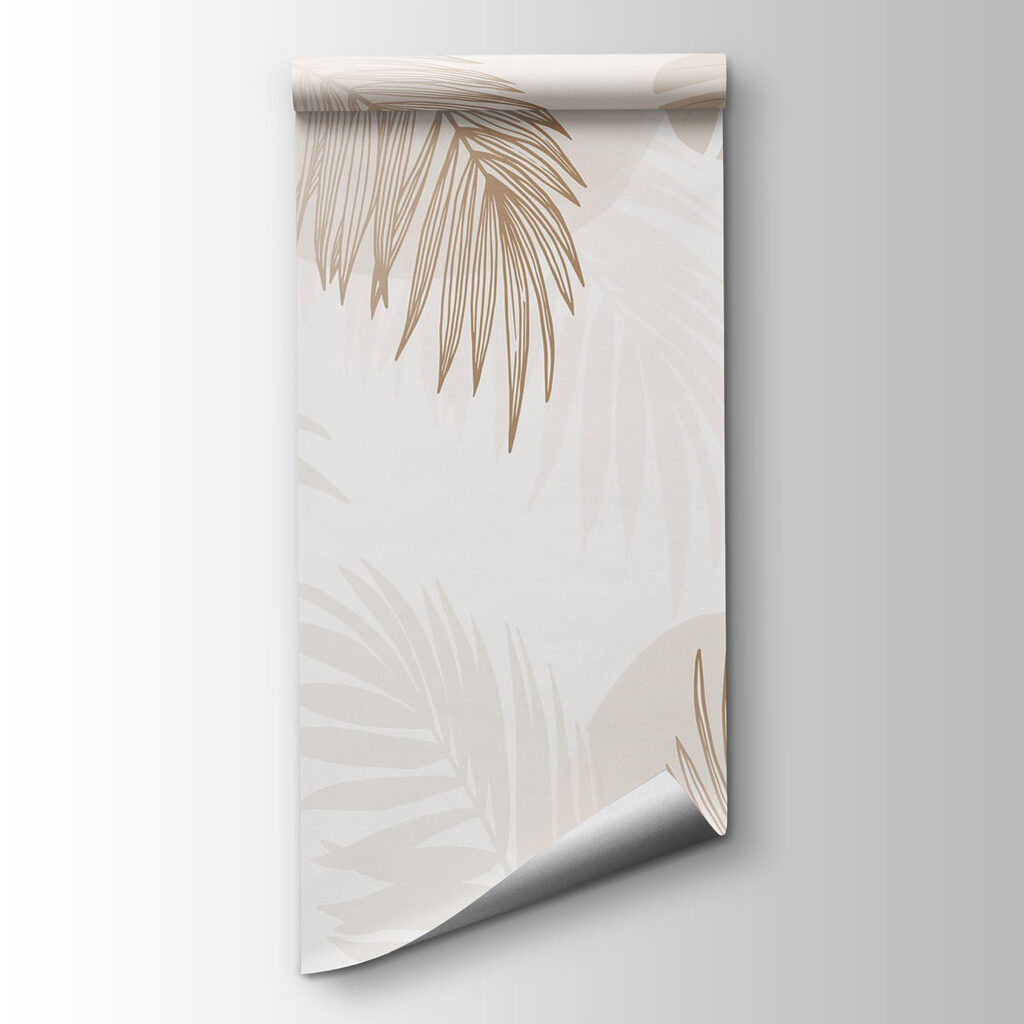 White background with brown leaves