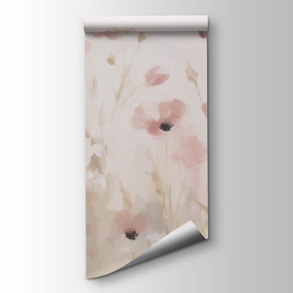 Painting of pink flowers Painting of pink flowers