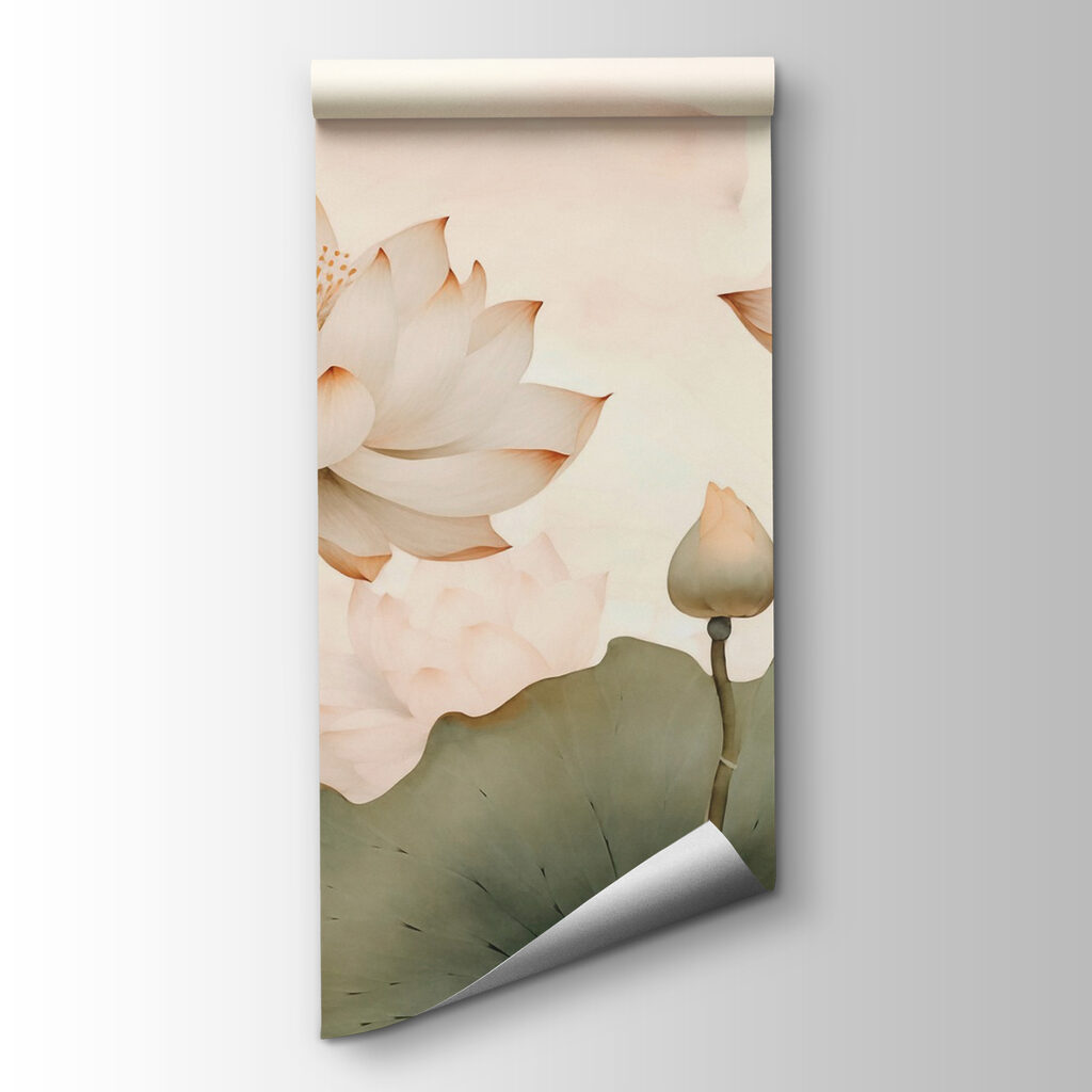 Delicate lilies in soft hues