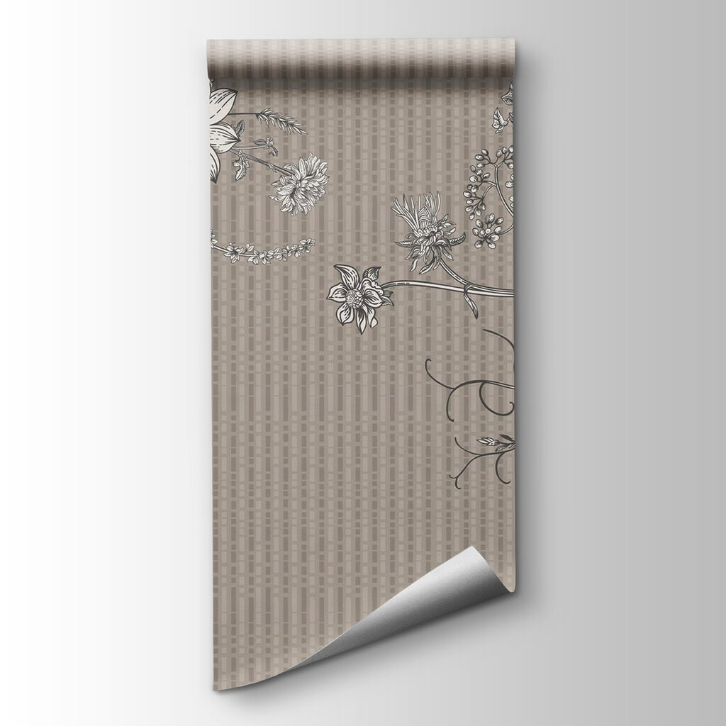 Elegant floral illustration on textured background Elegant floral illustration on textured background