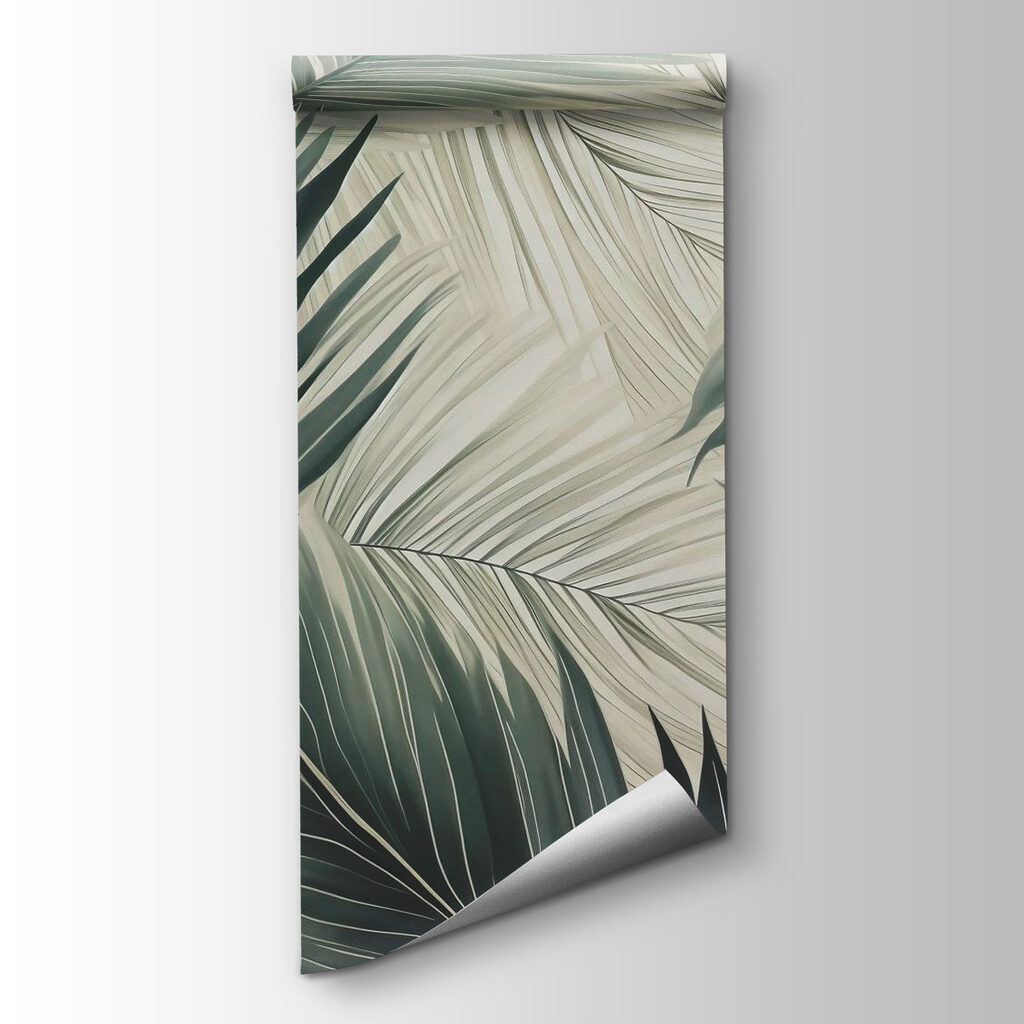 Lush green leaves in soft hues