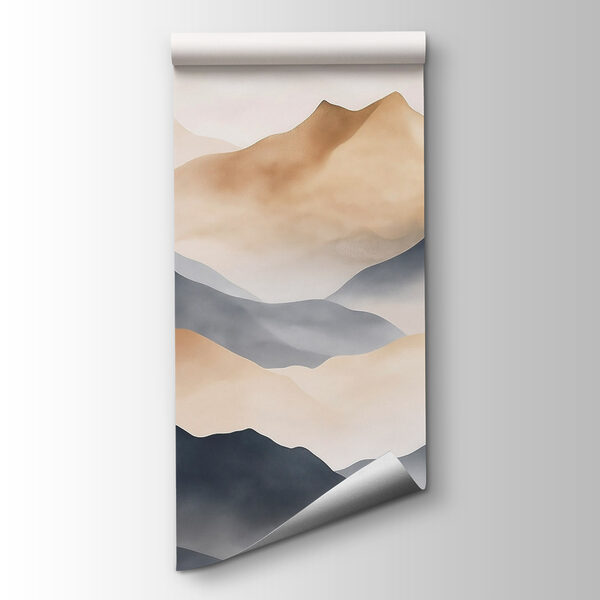 Mountain range with fog Mountain range with fog