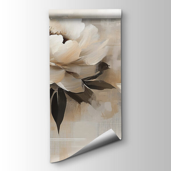 Painting of flowers on a white background