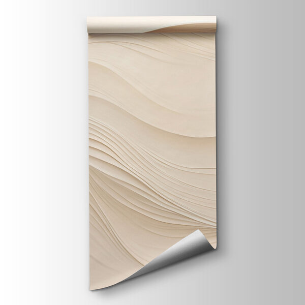 White wavy lines on a white surface