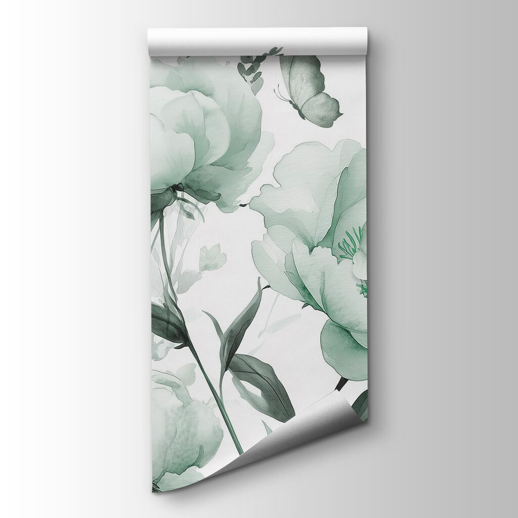 Delicate blooms in soft green hues