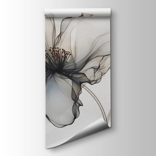 Flower made out of transparent material Flower made out of transparent material