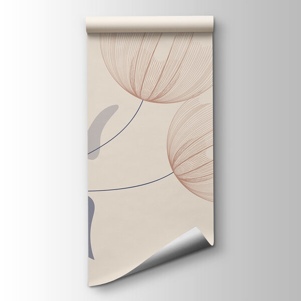 Delicate floral design in soft tones