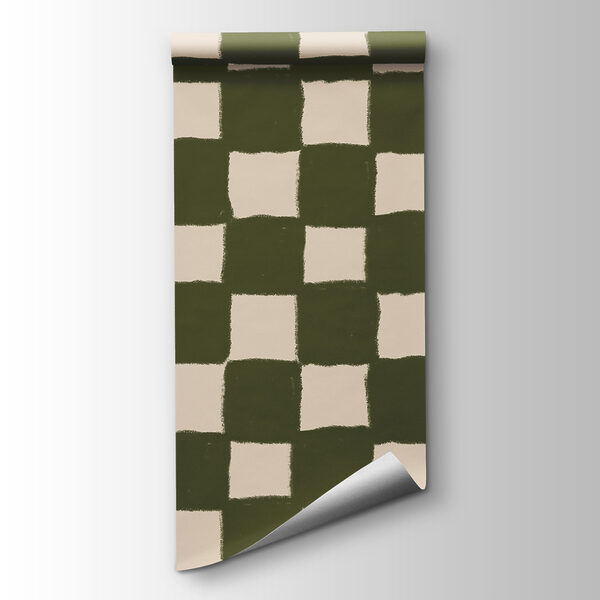Green and white checkered pattern Green and white checkered pattern