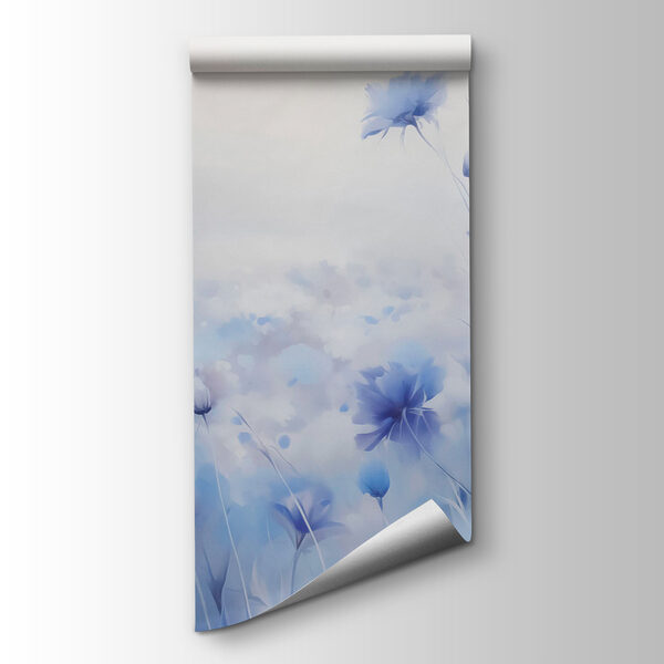 Field of flowers with a cloudy sky Field of flowers with a cloudy sky