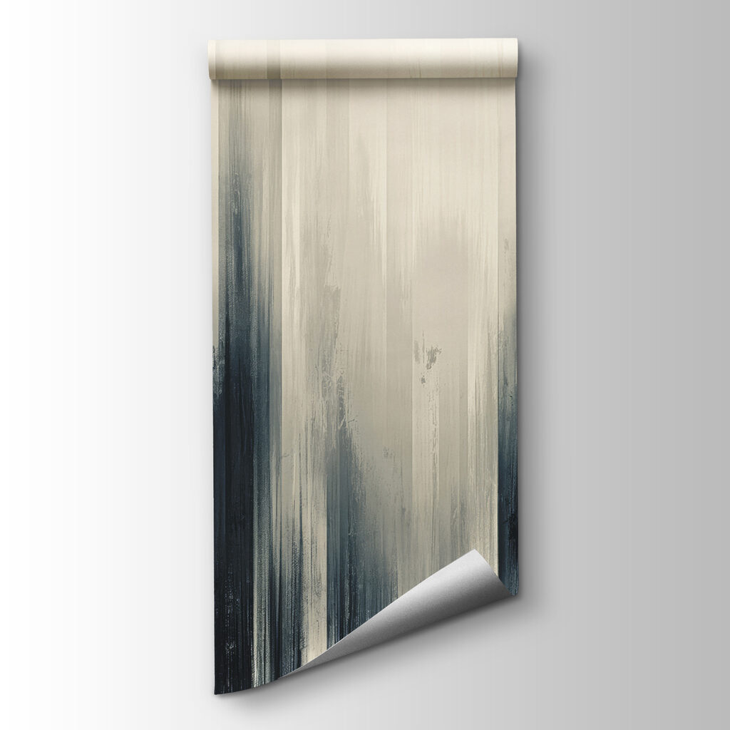 A black and white striped background