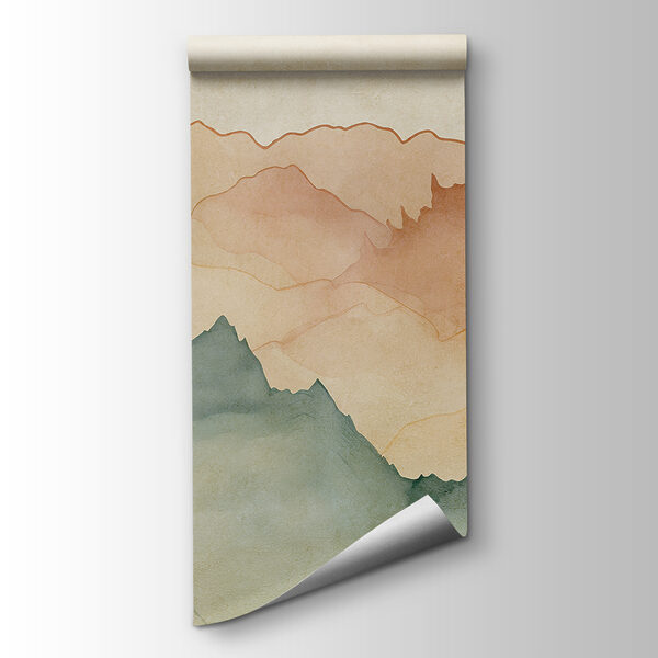 Watercolor painting of mountains Watercolor painting of mountains