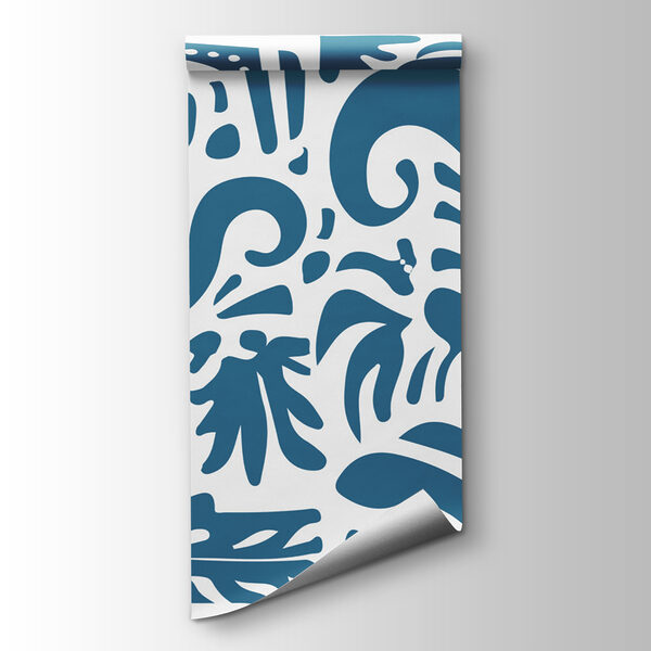 Blue and white pattern