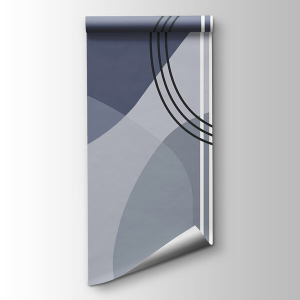 Grey and white background with black circles and lines